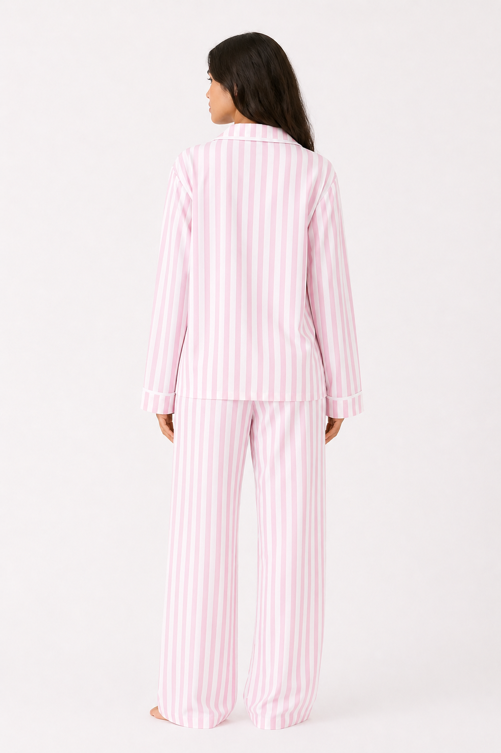Pink and White striped Pyjama