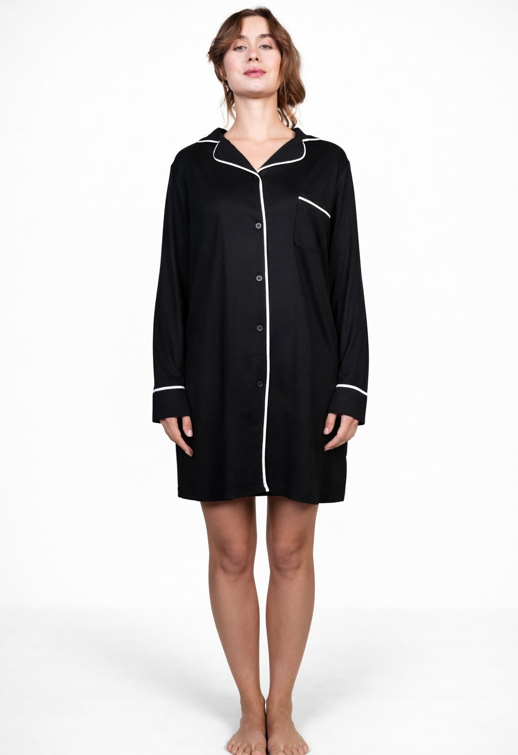 Midnight Contrast lounge night shirt